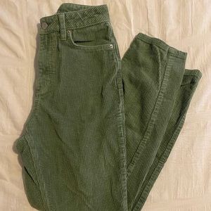 UO Green Corduroy Pants